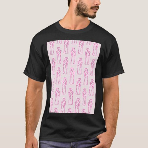 Hypatia Pink Background T_Shirt