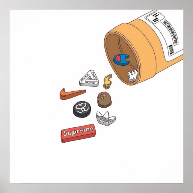 Hypebeast streetwear sarcastic design poster (Front)