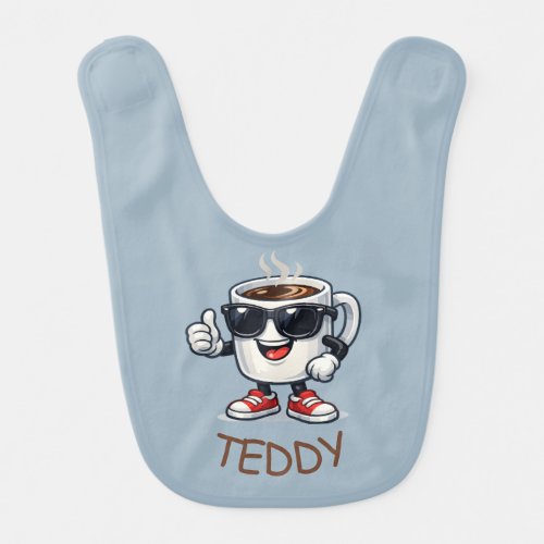 Hyped Up Coffee Cup Baby Bib