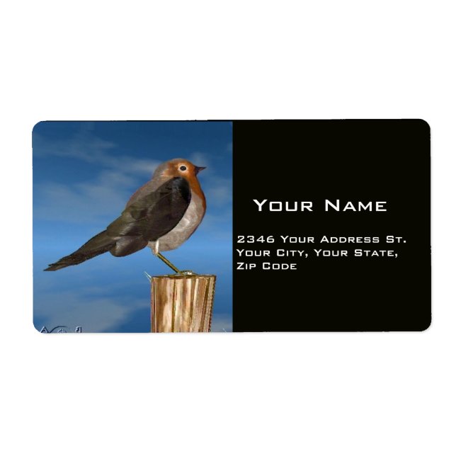 HYPER BIRDS / ROBIN RED BREAST LABEL (Front)