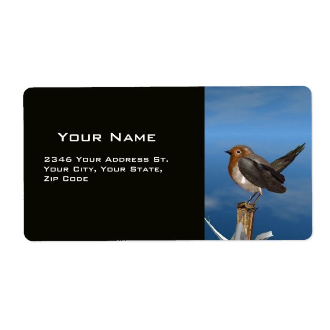 HYPER BIRDS / ROBIN RED BREAST LABEL (Front)