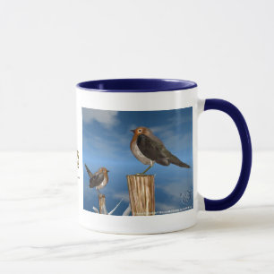 HYPER BIRDS / ROBIN RED BREAST MUG