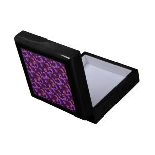Hyper-Bloom Purple Butterfly: Dark Floral Gift Box