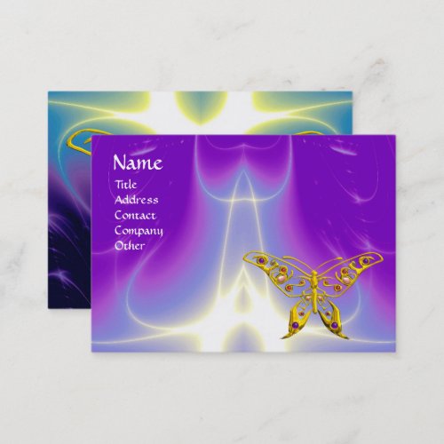 HYPER BUTTERFLY LIGHT WAVESPinkPurpleViolet Business Card