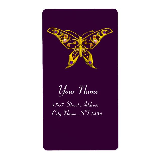 HYPER BUTTERFLY  Purple Violet Label (Front)