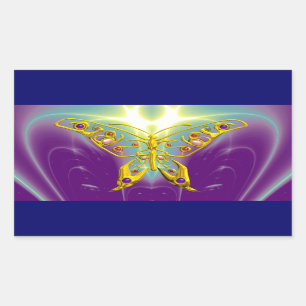HYPER BUTTERFLY RECTANGULAR STICKER