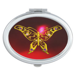 HYPER BUTTERFLY ,Red Ruby Makeup Mirror