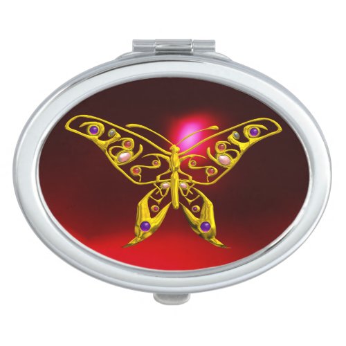 HYPER BUTTERFLY Red Ruby Makeup Mirror