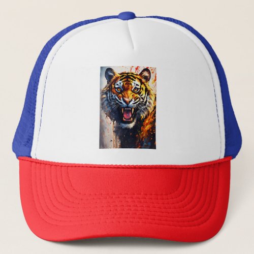 Hyper_Detailed Tiger Eyes Trucker Hat