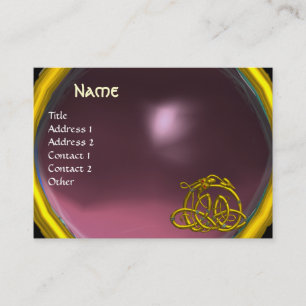 HYPER DRAGON AMETHYST , bright purple pink Business Card