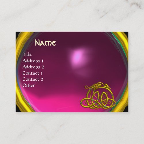 HYPER DRAGON AMETHYST  bright purple pink Business Card