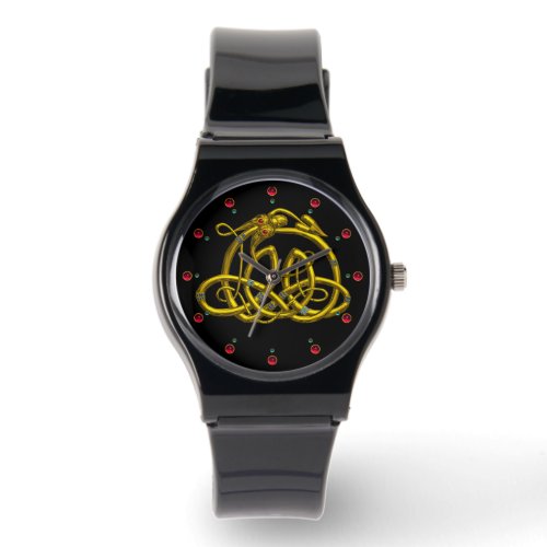 HYPER DRAGONGOLD CELTIC KNOTS AND GEMSTONES Black Watch