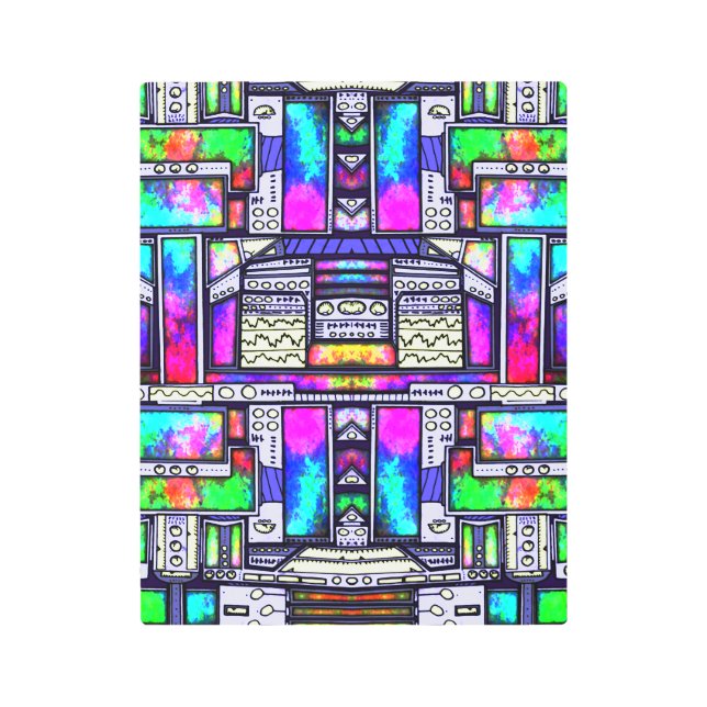 Hyper-Dye Generator Metal Print (Front)