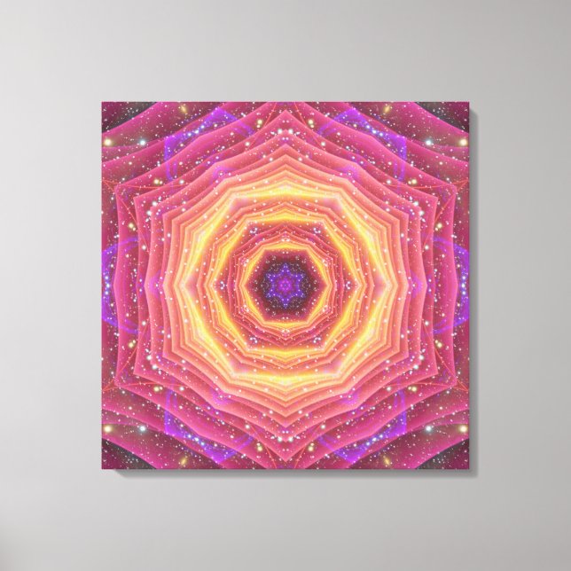 Hyper Gate Mandala Canvas Print (Front)