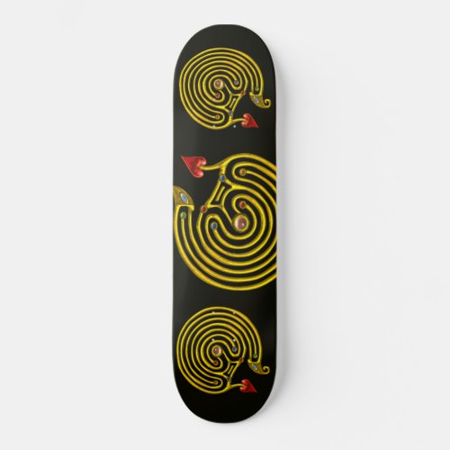 HYPER LABYRINTH black Skateboard Deck