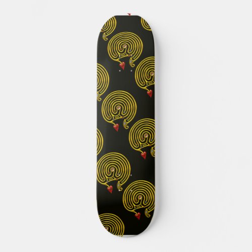 HYPER LABYRINTH black Skateboard Deck