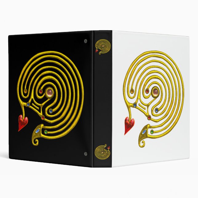HYPER LABYRINTH ,black yellow, white Binder (Background)