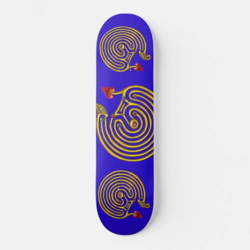 HYPER LABYRINTH blue Skateboard Deck