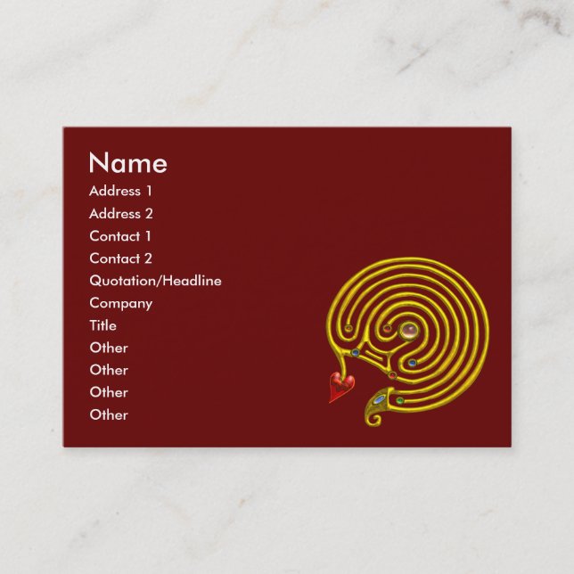 HYPER LABYRINTH BUSINESS CARD (Front)