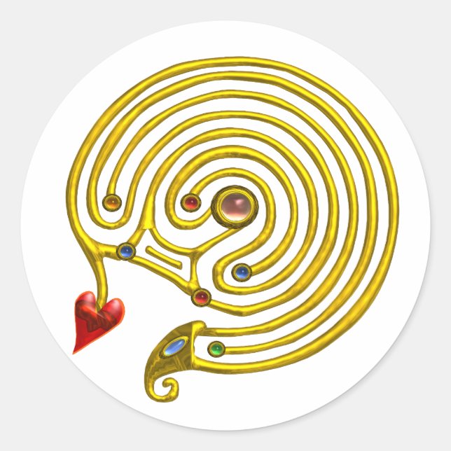 HYPER LABYRINTH CLASSIC ROUND STICKER (Front)