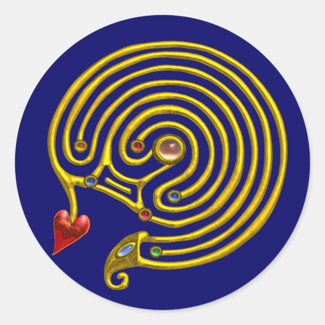 HYPER LABYRINTH CLASSIC ROUND STICKER (Front)
