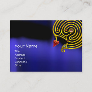 HYPER LABYRINTH ,Gold Jewel ,black red yellow blue Business Card