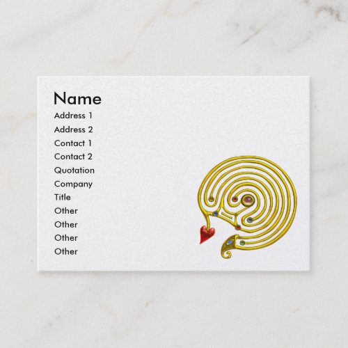 HYPER LABYRINTHpearl paperwhite Business Card