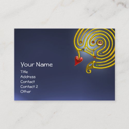 HYPER LABYRINTH TOPAZ black red yellow blue Business Card