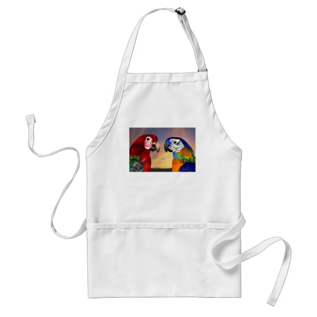 HYPER PARROTS ADULT APRON (Front)
