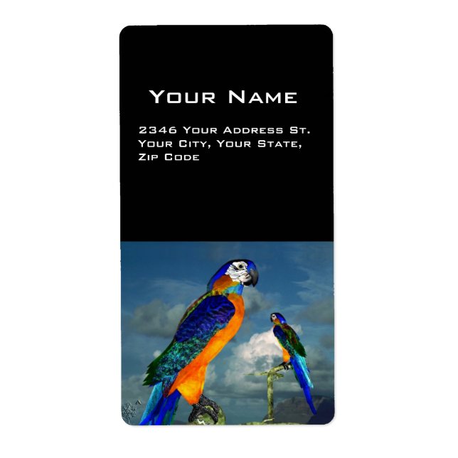 HYPER PARROTS / BLUE ARA LABEL (Front)