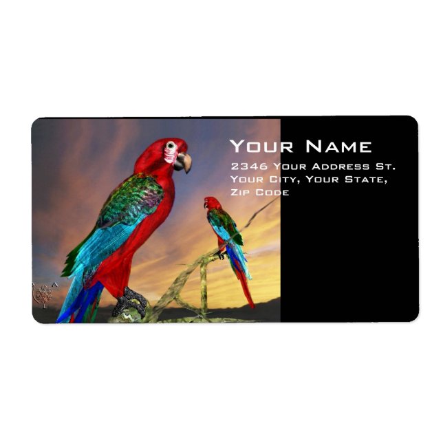 HYPER PARROTS / BLUE ARA LABEL (Front)