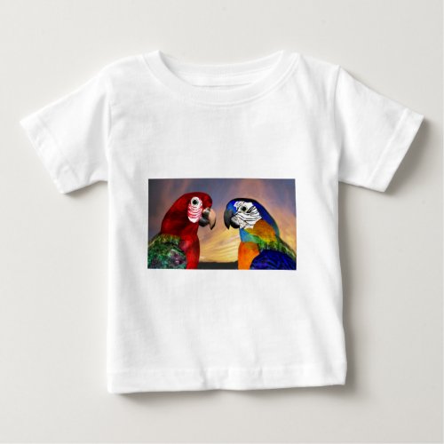 HYPER PARROTS RED AND BLUE ARA BABY T_Shirt