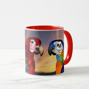 HYPER PARROTS / RED AND BLUE ARA MUG