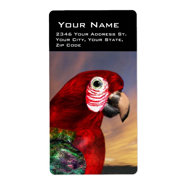 HYPER PARROTS / RED ARA LABEL (Front)