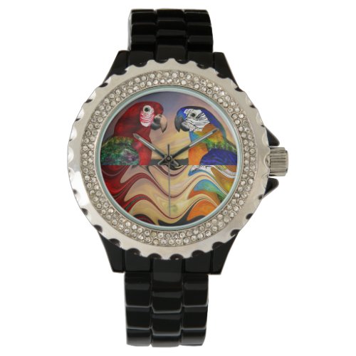 HYPER PARROTS REDBLUE ARA COLORFUL REFLECTIONS WATCH