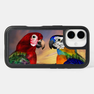 HYPER PARROTS /RED BLUE MACAW iPhone 16 CASE