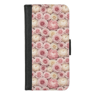 Hyper-Realistic 3D Pastel Rose & Peony iPhone 8/7 Wallet Case