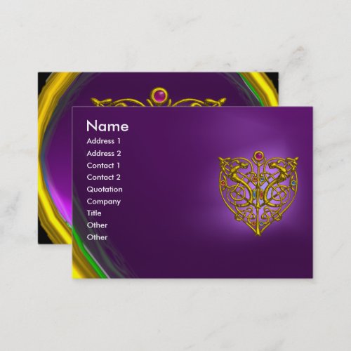 HYPER VALENTINE AMETHYST purple violet Business Card