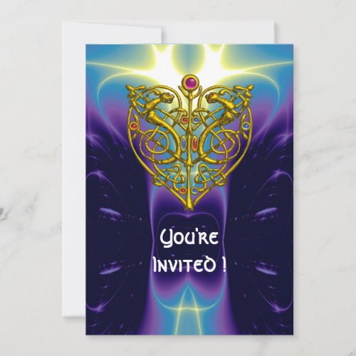 HYPER VALENTINE blue purple Invitation