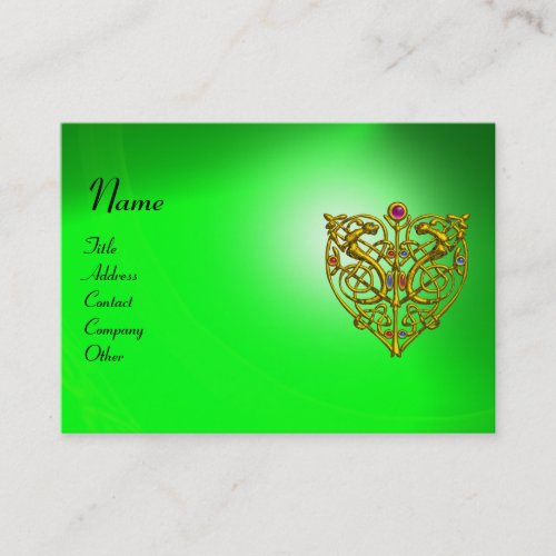 HYPER VALENTINE EMERALD green Business Card