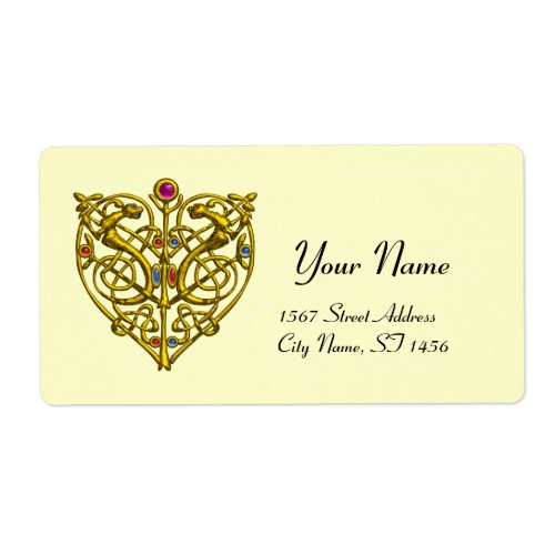 HYPER VALENTINEGOLD CELTIC KNOTS HEART Cream Label