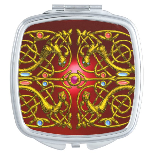 HYPER VALENTINE HEARTS Purple Mirror For Makeup (Front)