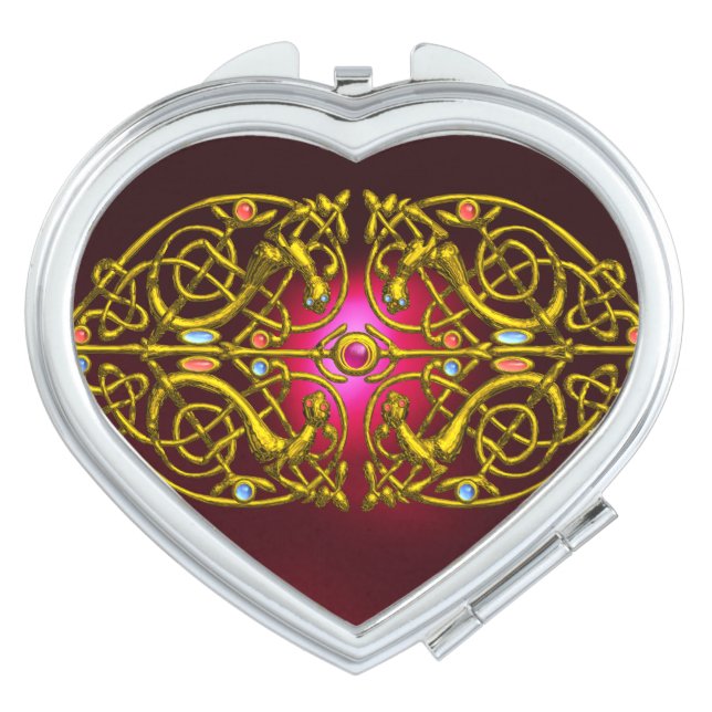HYPER VALENTINE HEARTS Purple Vanity Mirror (Front)