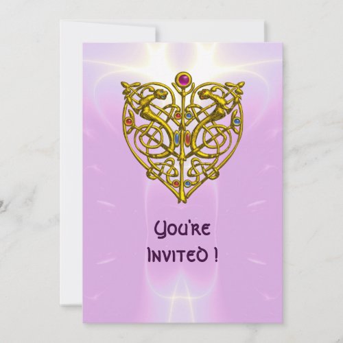 HYPER VALENTINE light pink purple Invitation