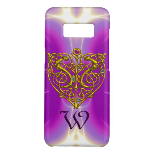 HYPER VALENTINE MONOGRAM  Pink Fuchsia Purple Case_Mate Samsung Galaxy S8 Case