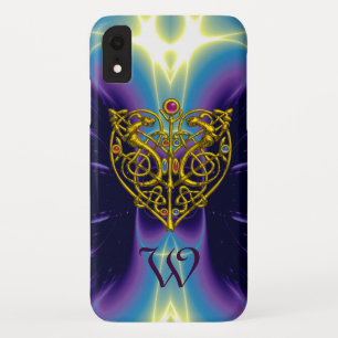 HYPER VALENTINE MONOGRAM  Purple Blue iPhone XR Case