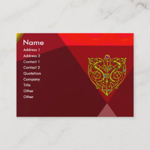 HYPER VALENTINE RUBY 2 ,red Business Card