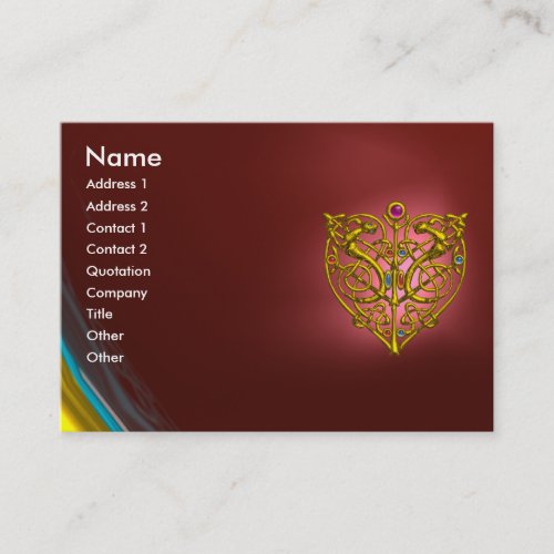HYPER VALENTINE RUBY red Business Card