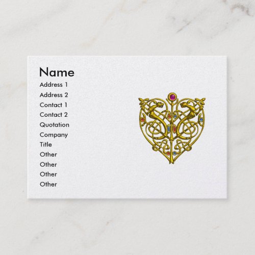 HYPER VALENTINE yellow and white pearl paper Business Card