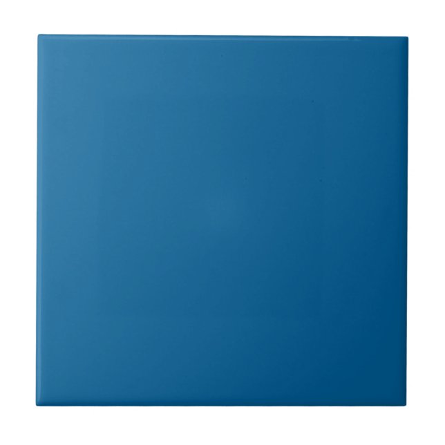 Hyperactive Blue Square Kitchen and Bathroom Ceramic Tile (Front)